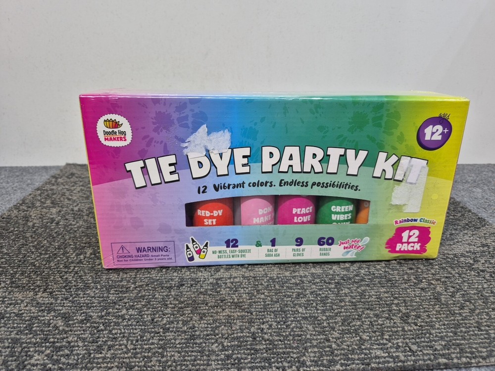 Tie Dye Kit, Doodle Hog Makers, 12 Colors