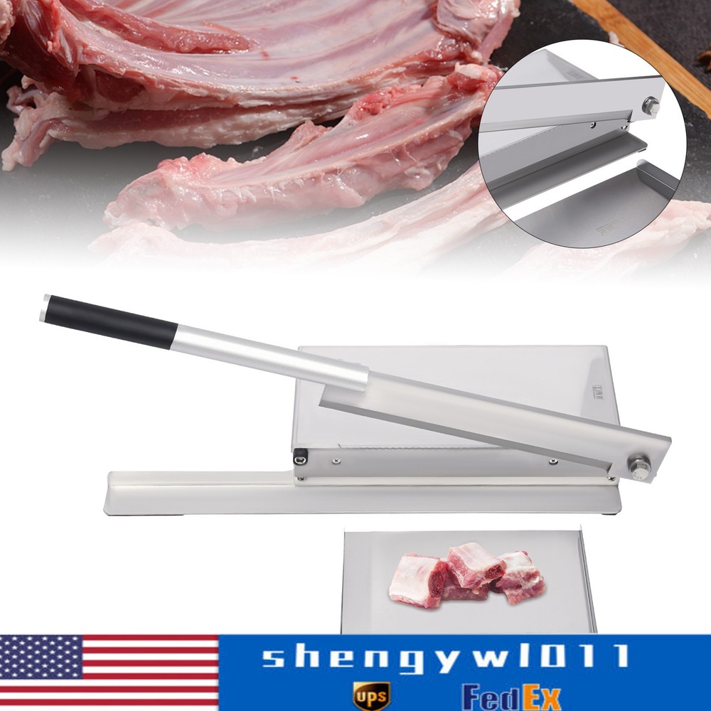 Heavy-Duty Stainless Steel Bone Cutting Machine with Extended Handle