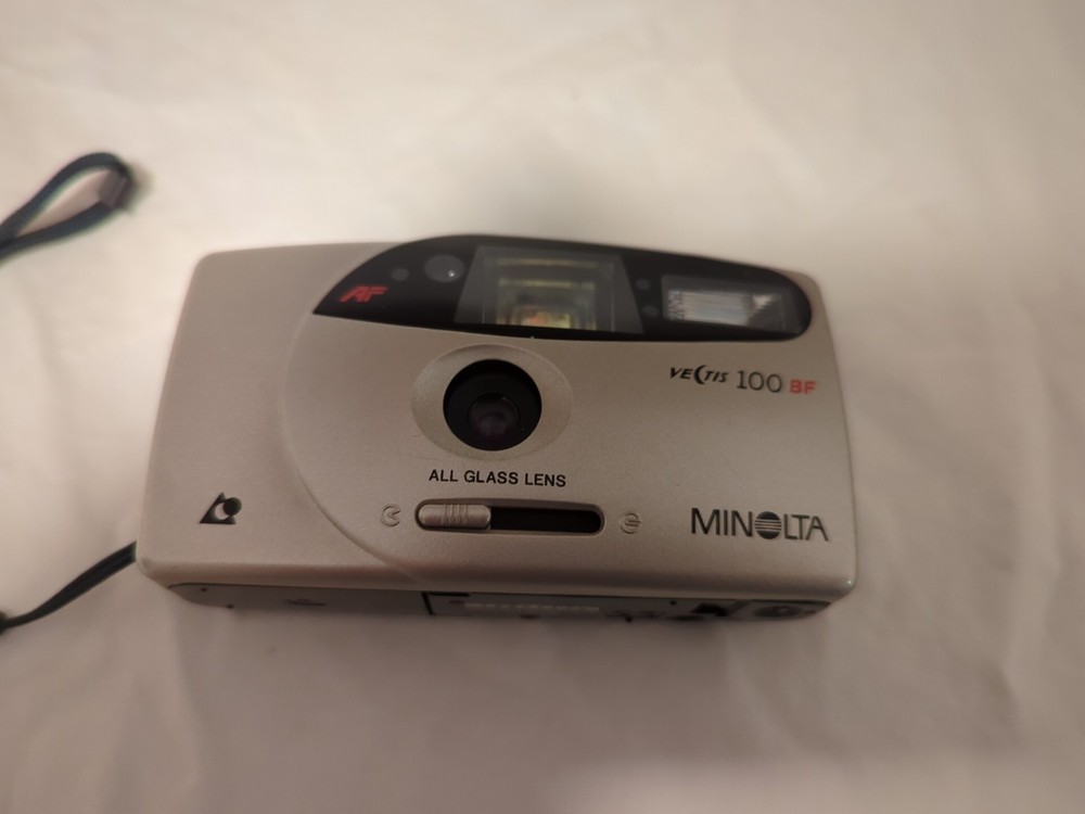 Minolta Vectis 100 BF Silver APS Compact Point & Shoot Camera