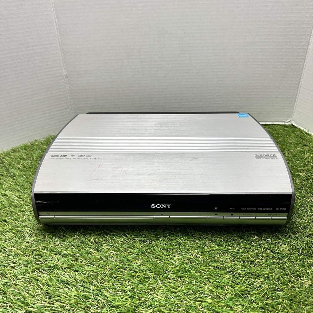 SONY S-Force Pro Silver Home Theater System Receiver DVD/CD HCD-X1