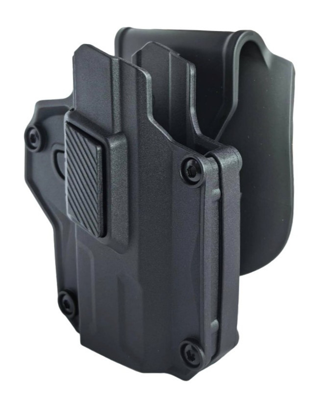 Universal Level 2 OWB Gun Paddle Holster w/ Quick Release Button -Fits 150+ Guns