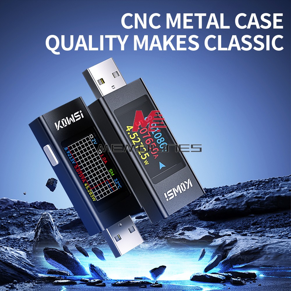 1.06" IPS Multi-function USB Tester Voltage Ammeter Power Meter DC 4-30V 0-8A