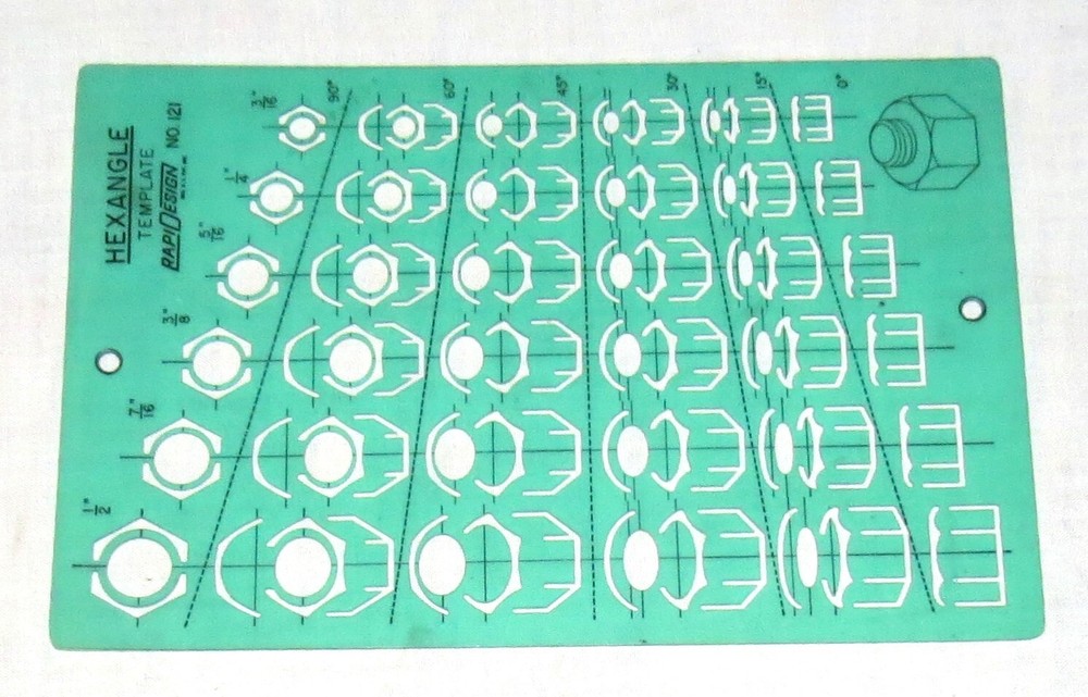 RapiDesign Template 121 Hexangle