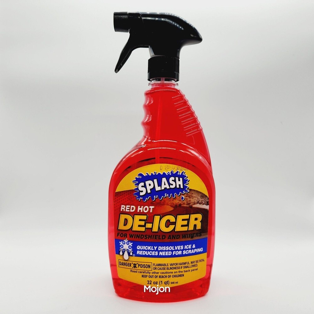 SPLASH Red Hot De-Icer Windshield Trigger Spray 32 Ounces- New