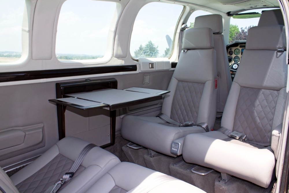 Beechcraft Bonanza or Debonair (4-seat) custom leather interior