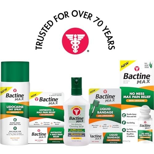 Bactine MAX Dry Spray for Pain Relief