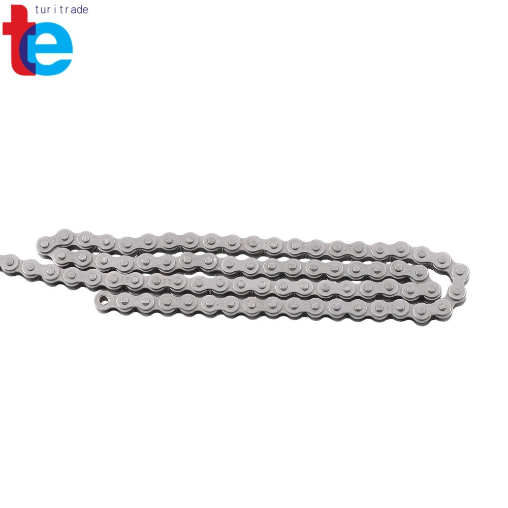 #25 Roller Chain 10 Ft Heavy Gauge for Industrial Use Includes 2 Master Links