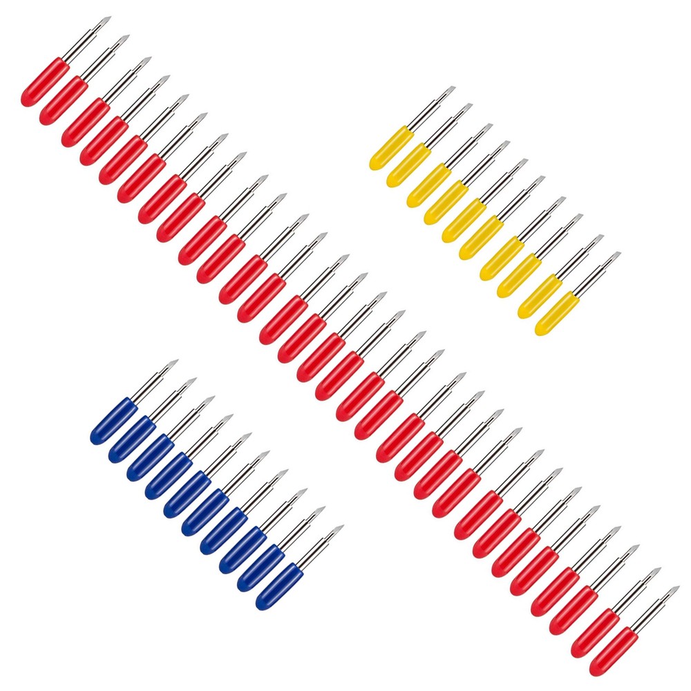 50Pack 30°/45°/60° Assorted Roland Cutting Plotter Vinyl Cutter Blade Knife Tool