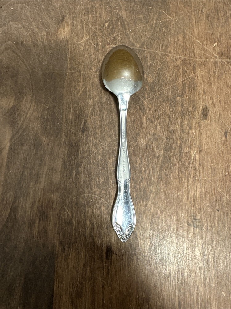Custom Craft Monogram, W, Stainless Steel Teaspoon