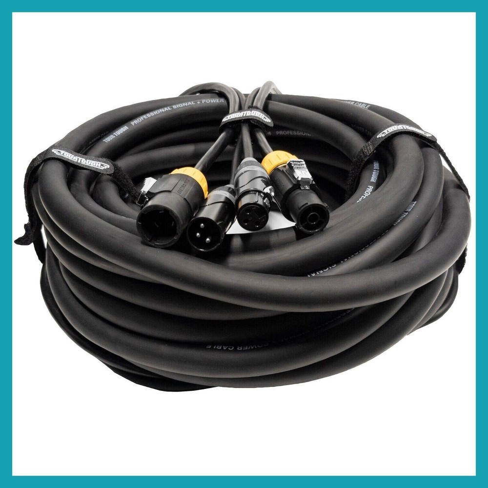 10' PowerCON True 1 and DMX Combo Pro Cable (3 Pin)