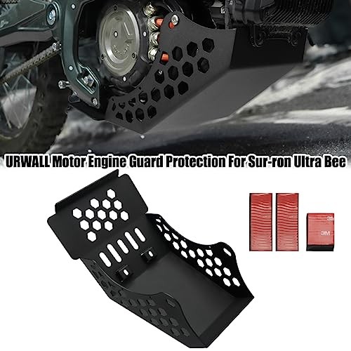 Engine Guard Skid Plate for Sur Ron Ultra Bee, Engine Bash Bottom Guard Black