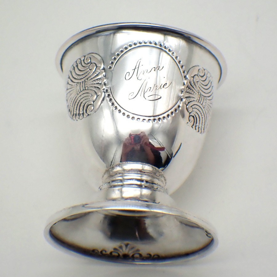 Egg Cup Magnus Aase Norwegian 830 Silver Mono Ann Marie