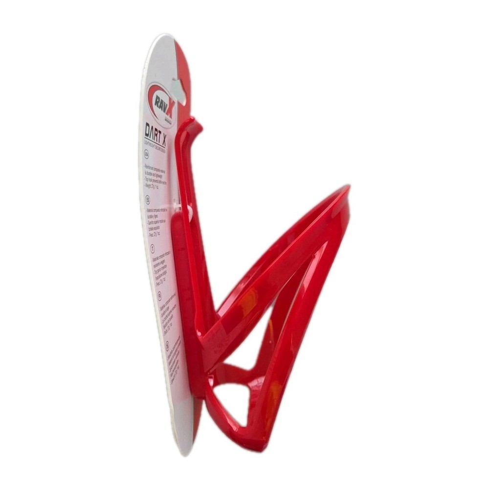 RAVX Bottle Cage Dart X Polycarbonate Red