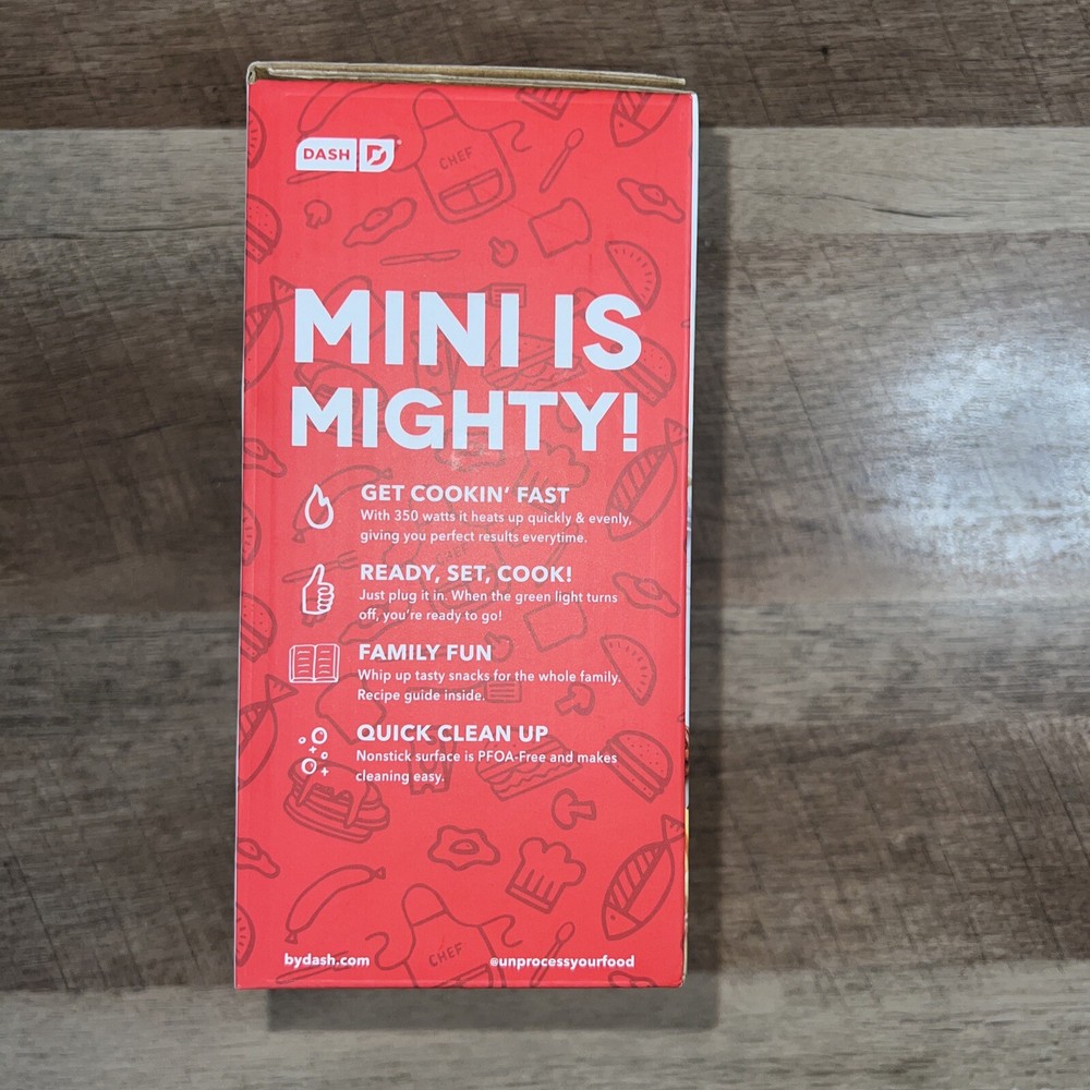 Dash Pumpkin Mini Waffle Maker NEW IN BOX