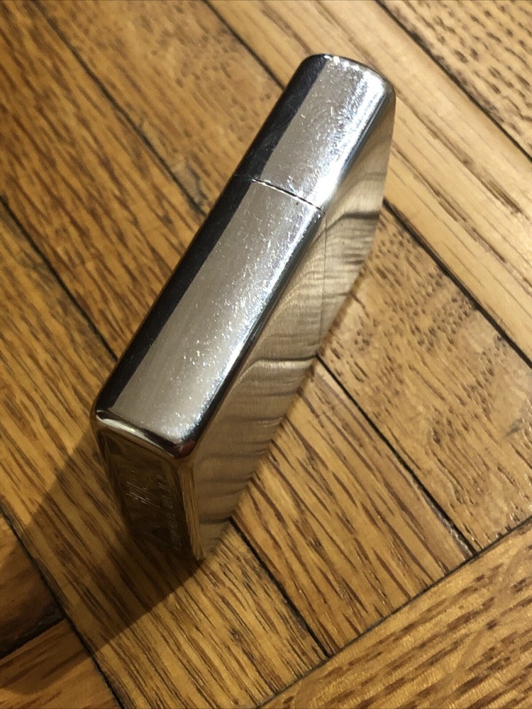 1994 Zippo Brushed Chrome Lighter - “ Moe” Engraved - EXC