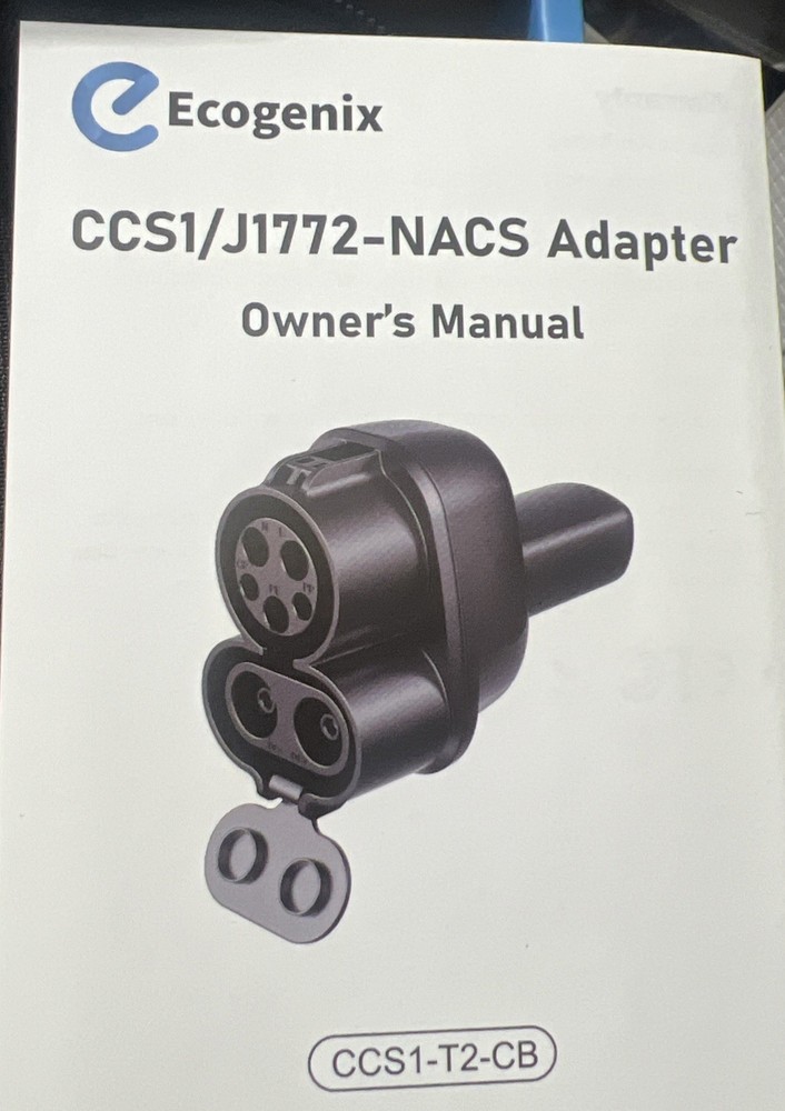 CCS1/J1772 to Tesla Charger Adapter Ecogenix