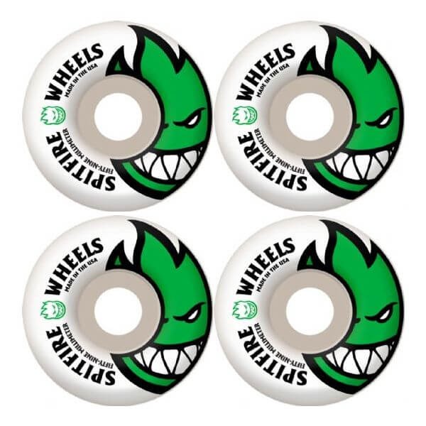 Spitfire Wheels Bighead Skateboard Wheels - 59mm 99a + bearings