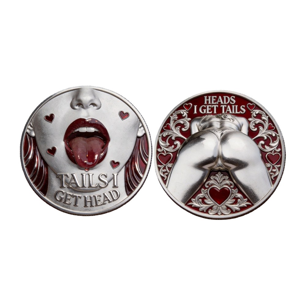 TAILS I GET HEAD Couples' Fun Challenge Commemorative Coin