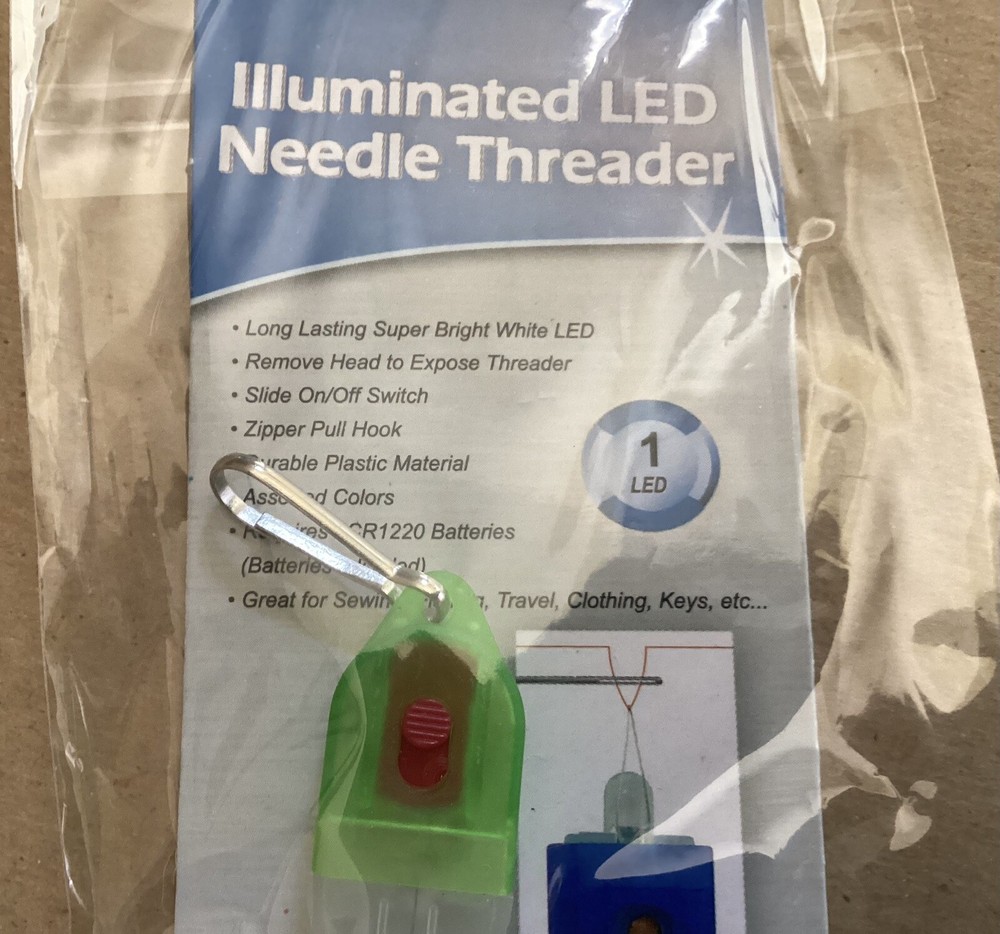 Lot Of 5 SE Illuminated LED Needle Threader
