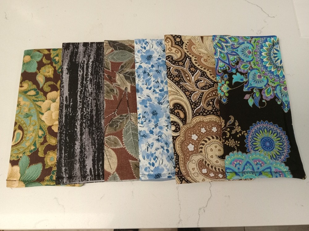Sunglasses / Eyeglass Soft Fabric Case -Multi Misc Prints - padded and lined 