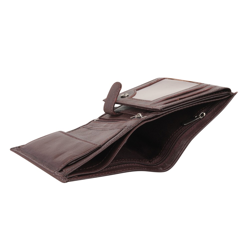 Mens Antitheft RFID Blocking Real Leather Wallet Credit Cardholder Bifold Purse