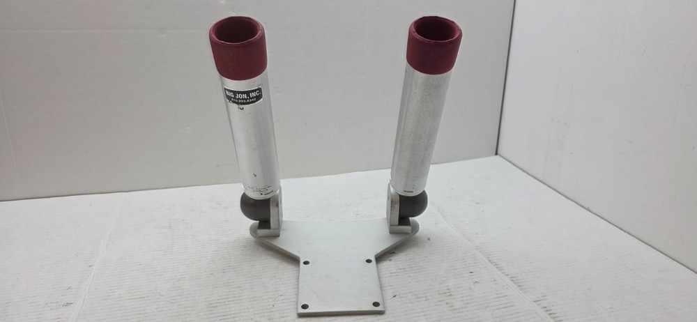 BIG JON DOWNRIGGER DOUBLE ROD HOLDER MULTI SET ADJUSTABLE BUTTERFLY PLATE BASE