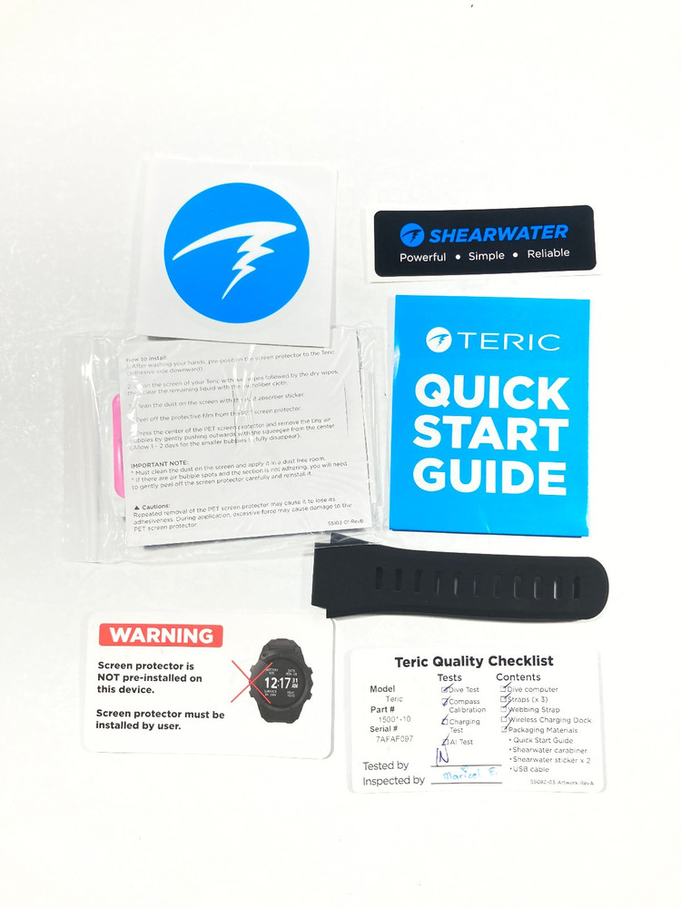 Shearwater Teric Wrist Dive Computer- Open Box