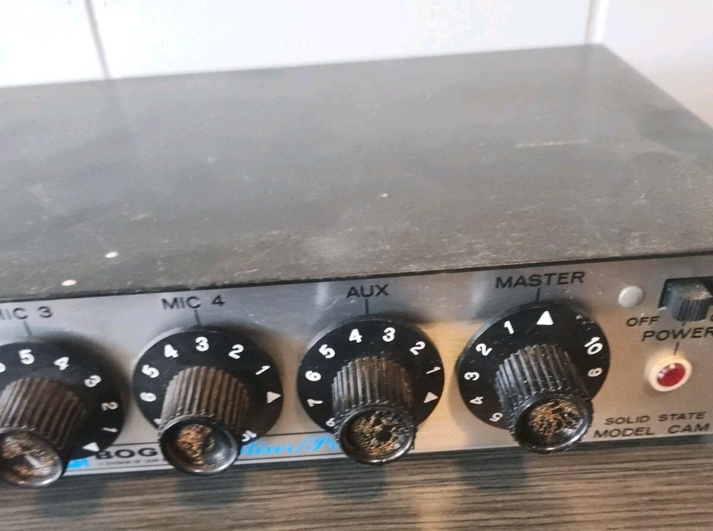 Vintage Bogen Mixer Preamp Solid State Model CAM Series L-08-82 Turns on