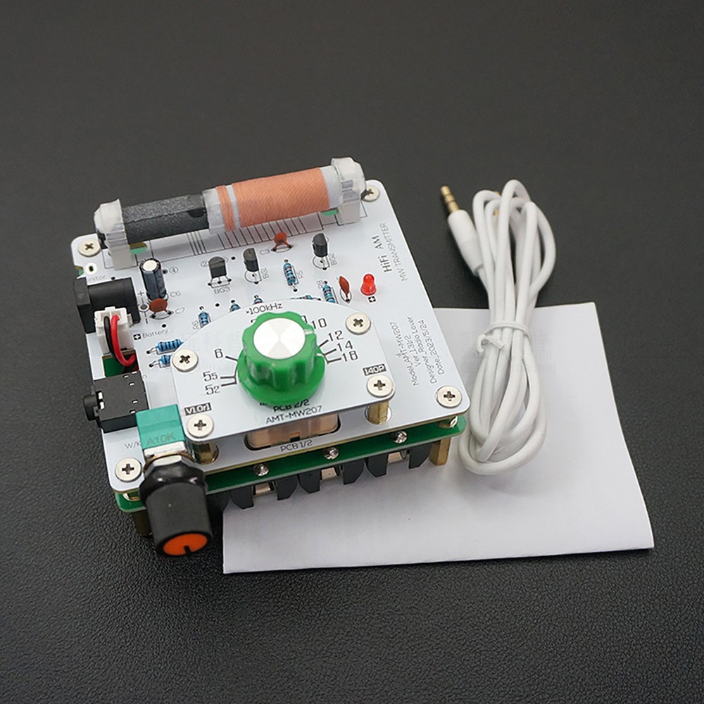 AMT-MW207 525-1605kHz MW Medium Wave Transmitter AM Radio Transmitter+Cable