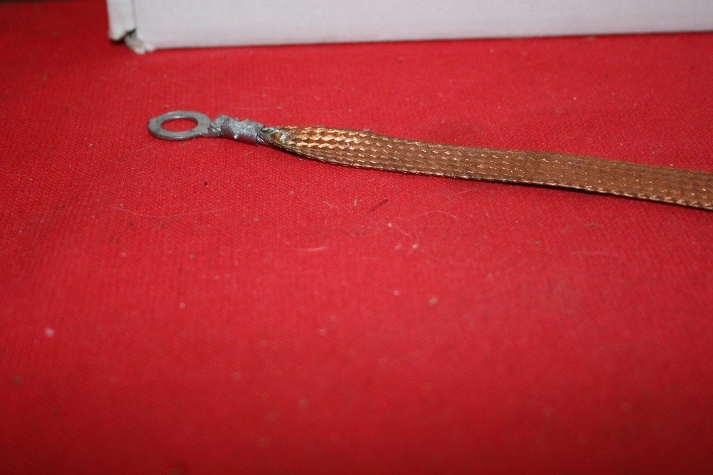 1962 Corvette 14'' LONG GROUND STRIP COPPER BRAIDED