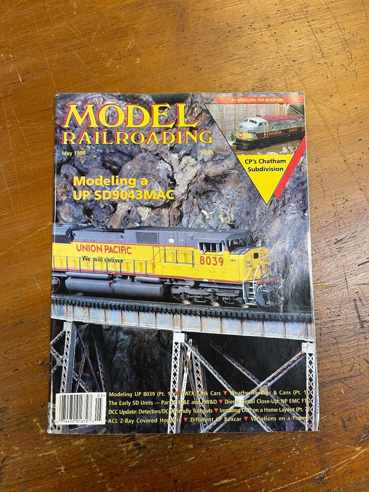 Model Railroading ~ May 1998 ~ Volume 28, No. 5 ~ Modeling a UP SD9043MAC