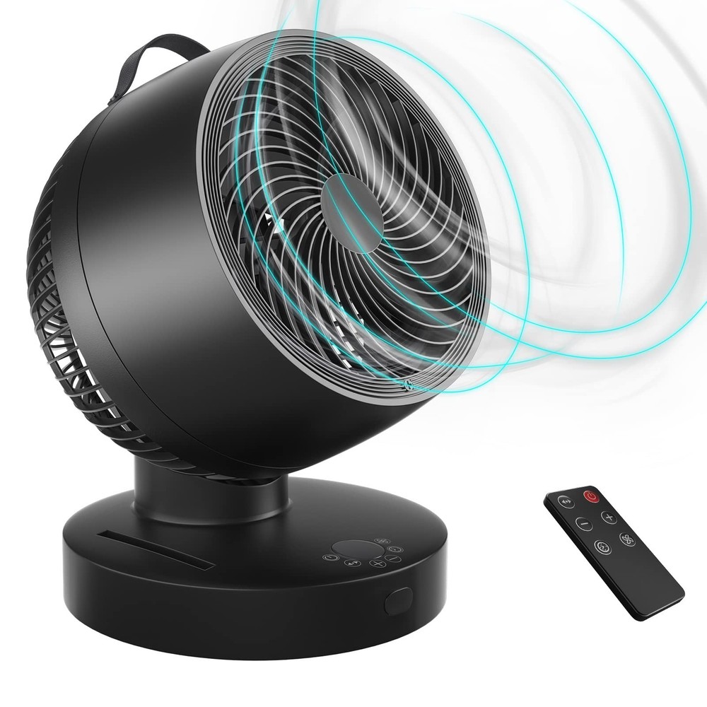 Table Circulator Fan,Blade 8",6 Speeds 4 Wind Modes,With Remote Control,Horiz...