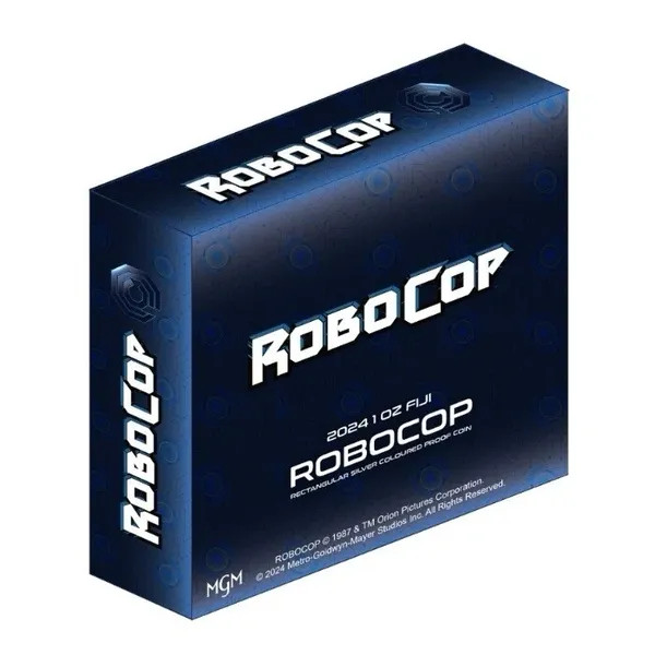 2024 1oz Fiji Robocop Rectangular .999 Silver Coin
