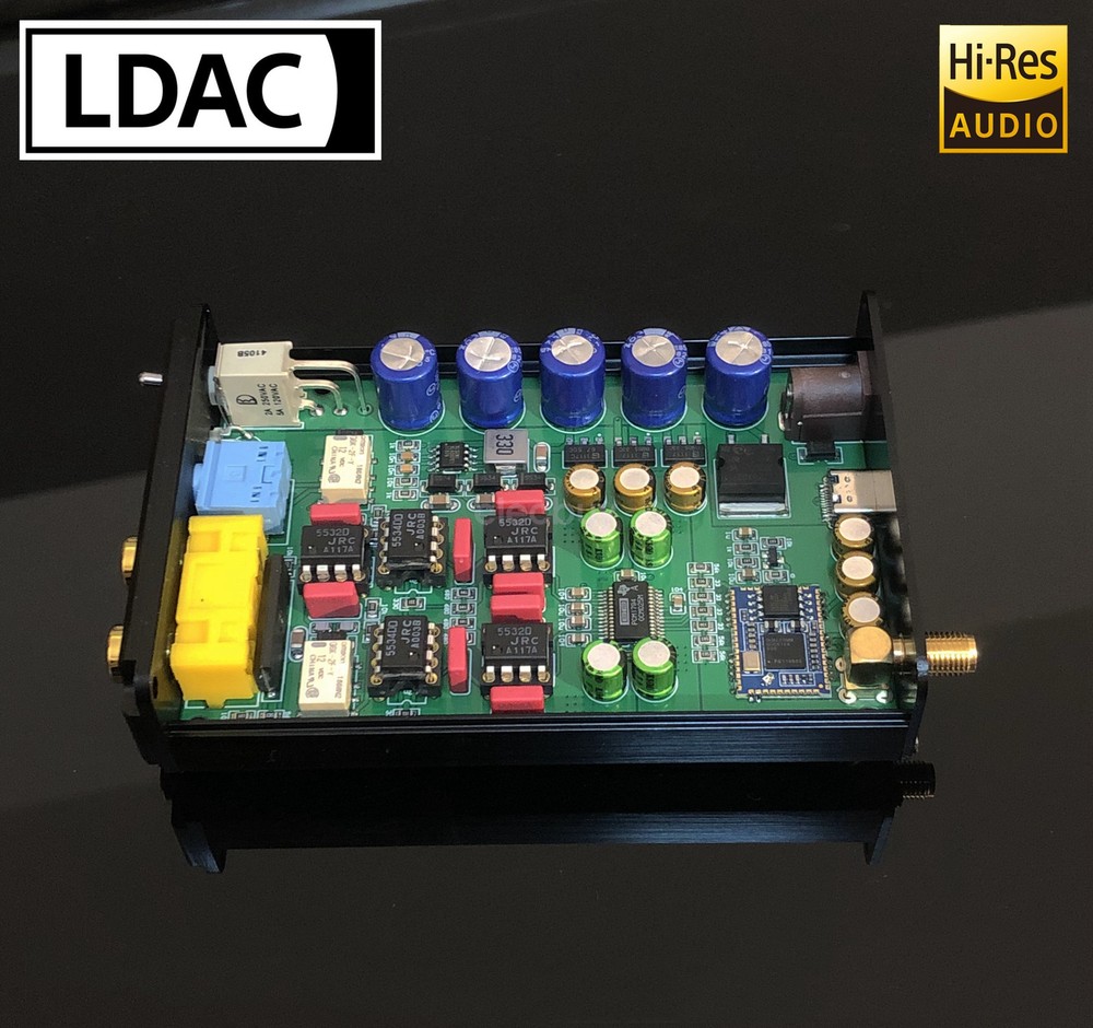 PCM1794 Bluetooth 5.1 Decoder QCC5125 LDAC APTX HD Receiver Board Op Amp JRC5532