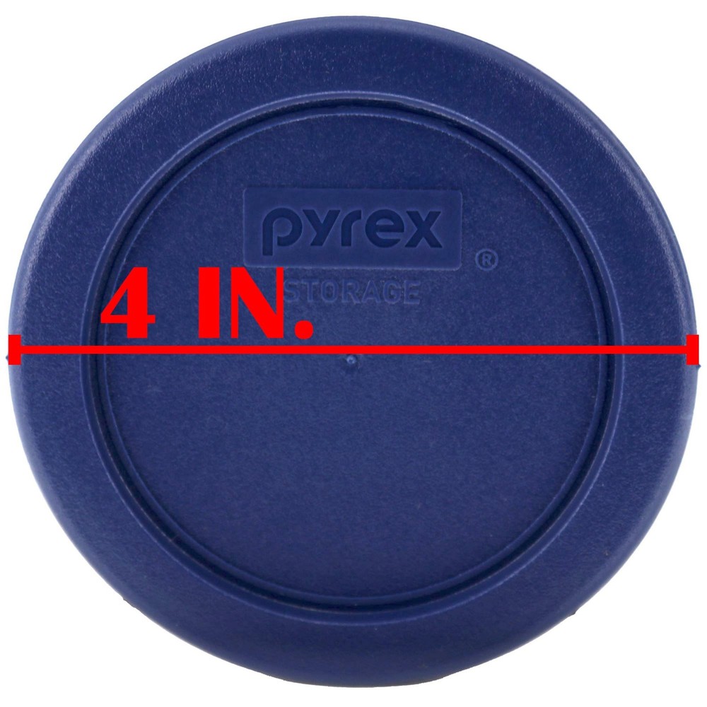 Pyrex 7202-PC 1113805 1 Cup Dark Blue Lid (4-Pack) Blue,Dark