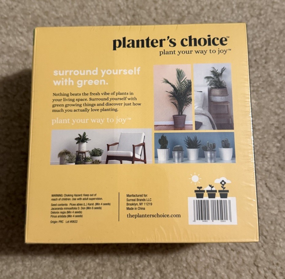 Planter's Choice Bonsai Starter Kit with Pruning Shears, Pots, Seeds, Guide
