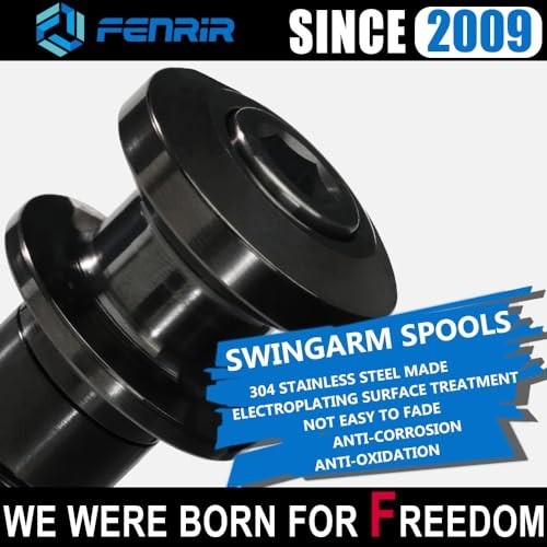 Motorcycle Swing Arm Spools Paddock Stand Bobbins for M6 Bikes