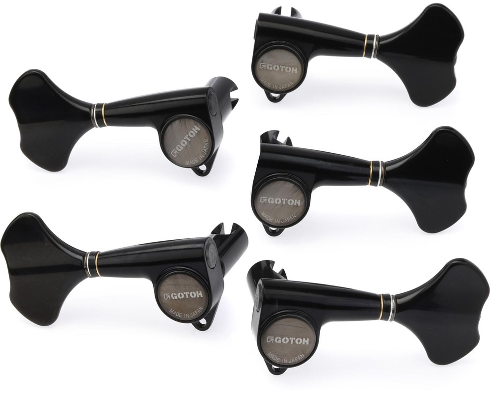 Gotoh GB707 Bass Tuners - 5-string, 3 Left 2 Right, Black