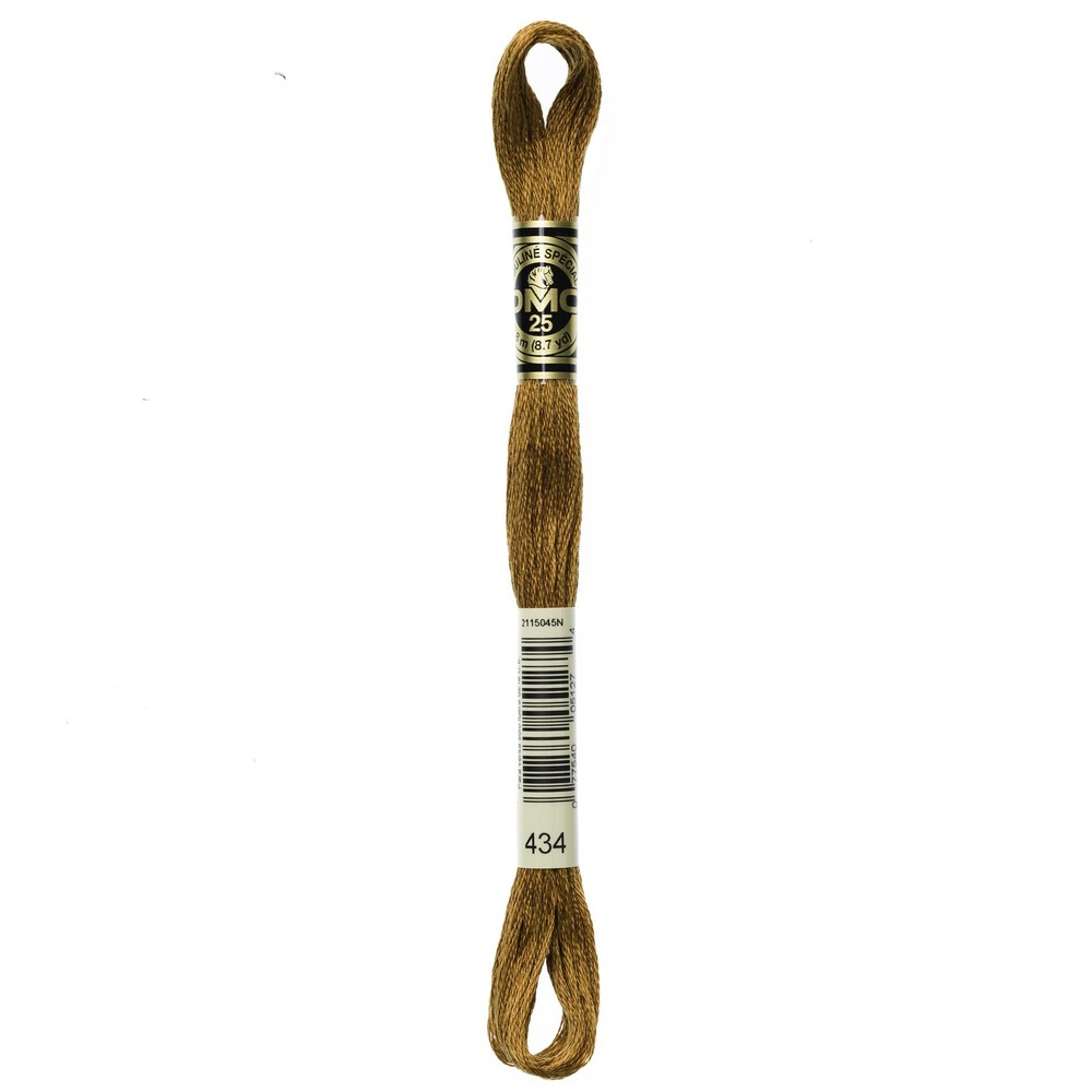 DMC 6-Strand Embroidery Cotton 8.7yd-Light Brown - 12 Pack