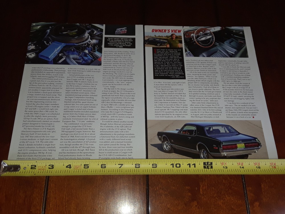 1968 MERCURY COUGAR XR7 GT-E ORIGINAL 2022 ARTICLE