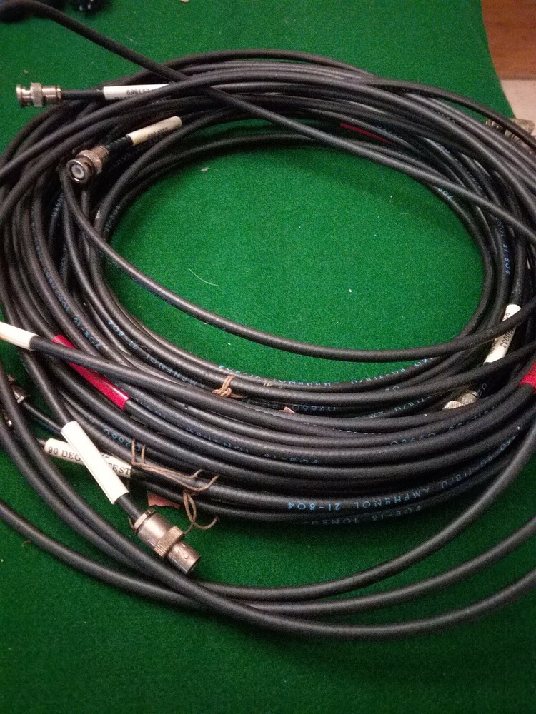Ampenol Rf Cable Lot Assortment