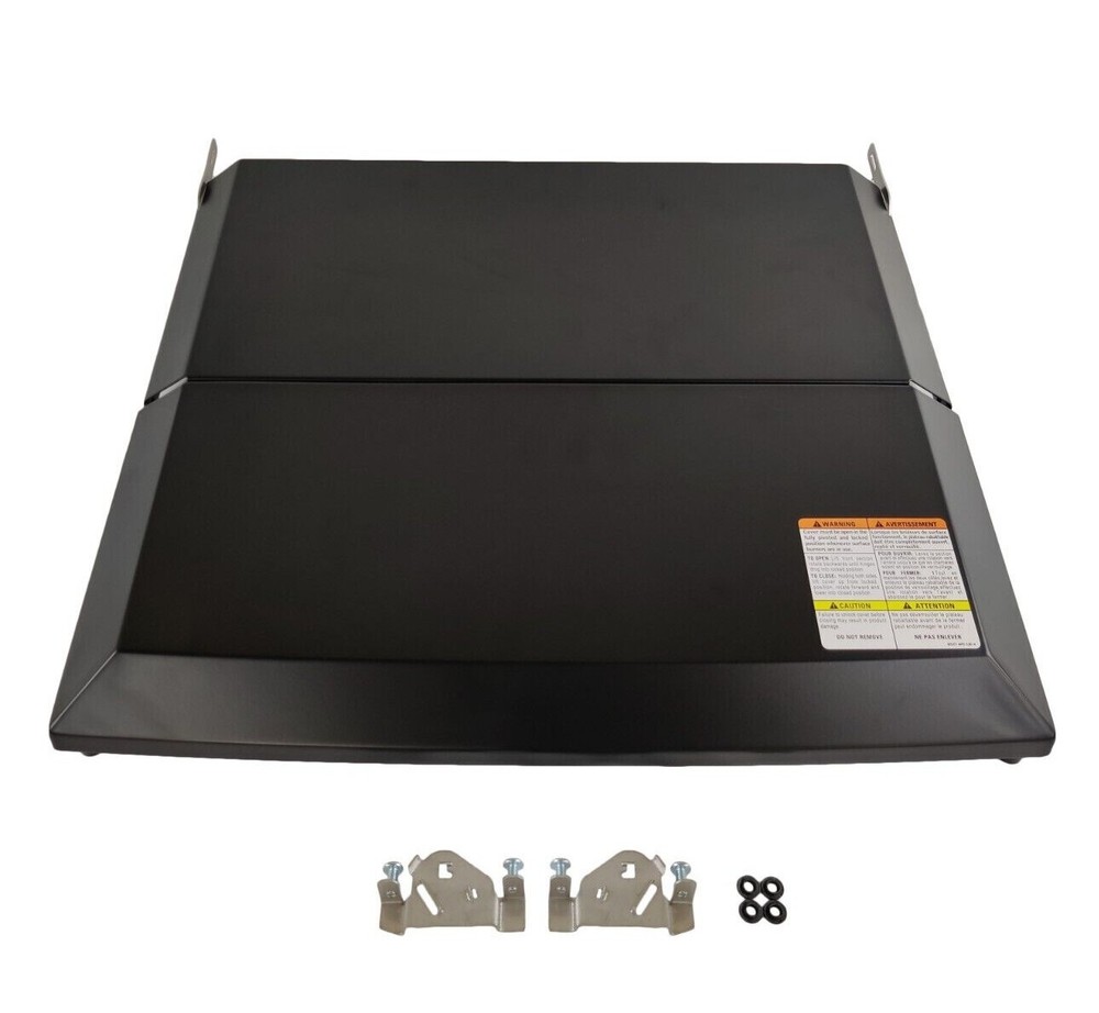 Atwood Wedgewood Bi Fold Range Stove Cover 3 Burner Black Folding RV Camper BFC2