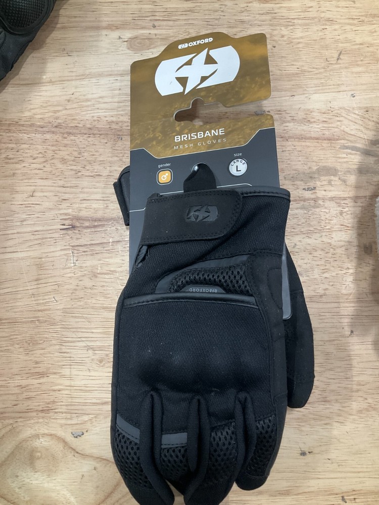 Oxford Brisbane Mesh Gloves Black Large