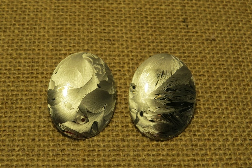 Artisan Pierced Earrings Brushed Steel Silver-tone Oval Post