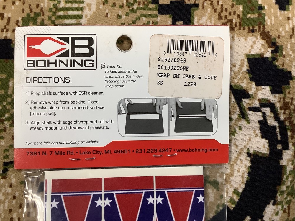 Bohning Archery Arrow Wraps 4 Inches Small 12 Pack
