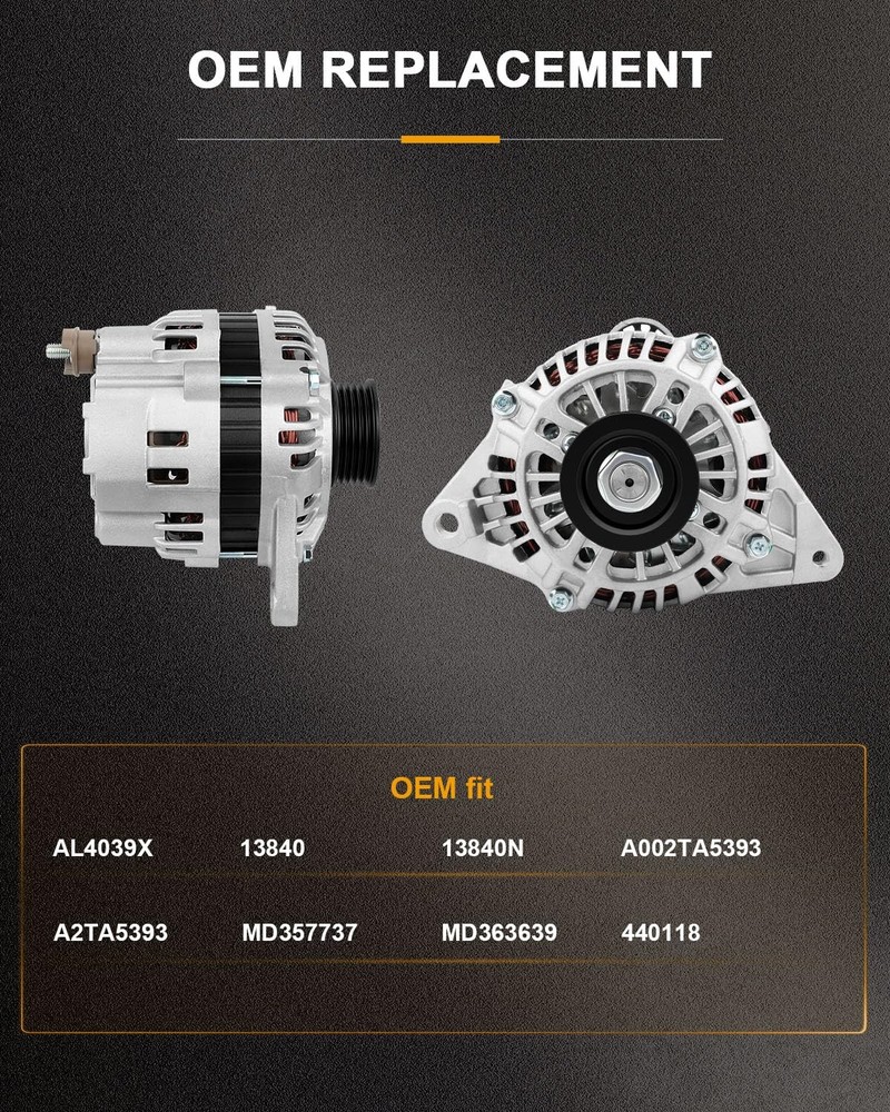Alternator Fits Eclipse 2000-2005 13840N