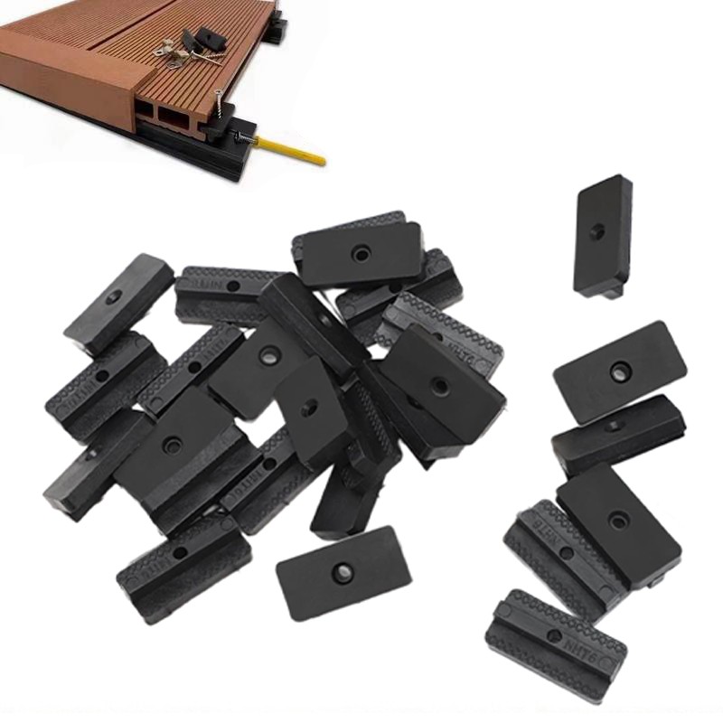 100 Pcs Dovetail Composite Deck Clip Easy-assembly Outdoor Floor