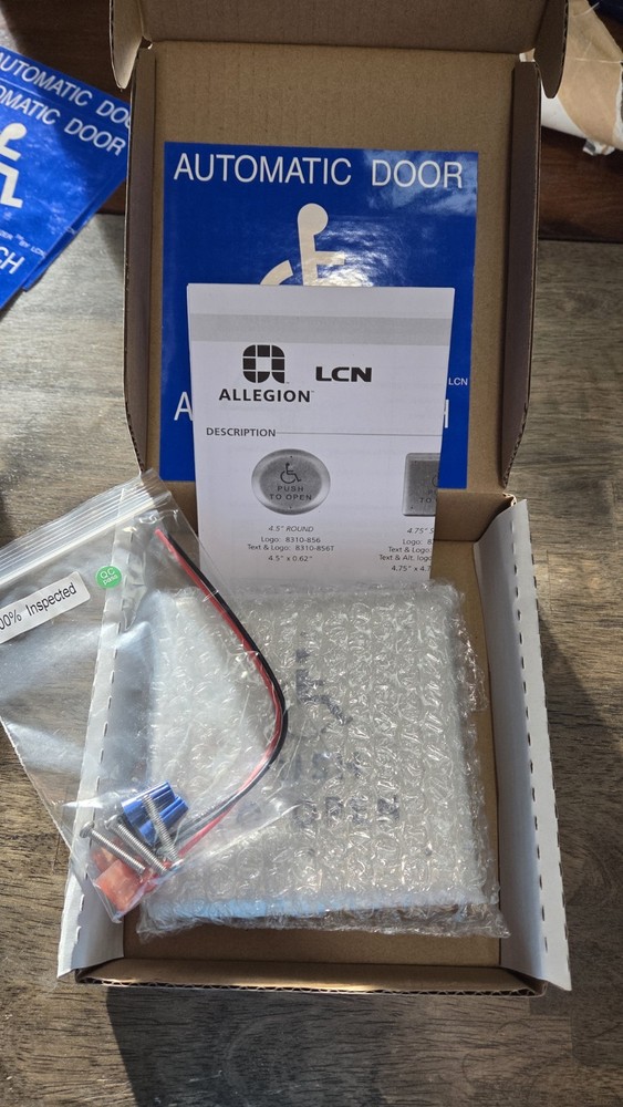 LCN 4.75" Square Text & Logo Switch 8310-853T