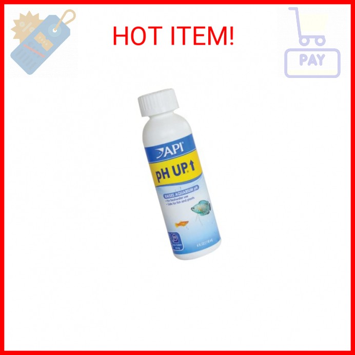 API pH UP Freshwater Aquarium Water pH Raising Solution for fish,4-Ounce Bottle,