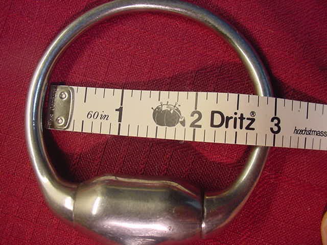 Stainless Steel 5" Hollow Mouth Eggbutt Single Joint Snaffle Bit